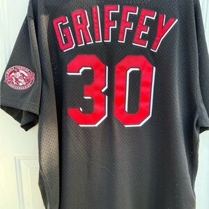Mitchell & Ness Black and Red Jersey